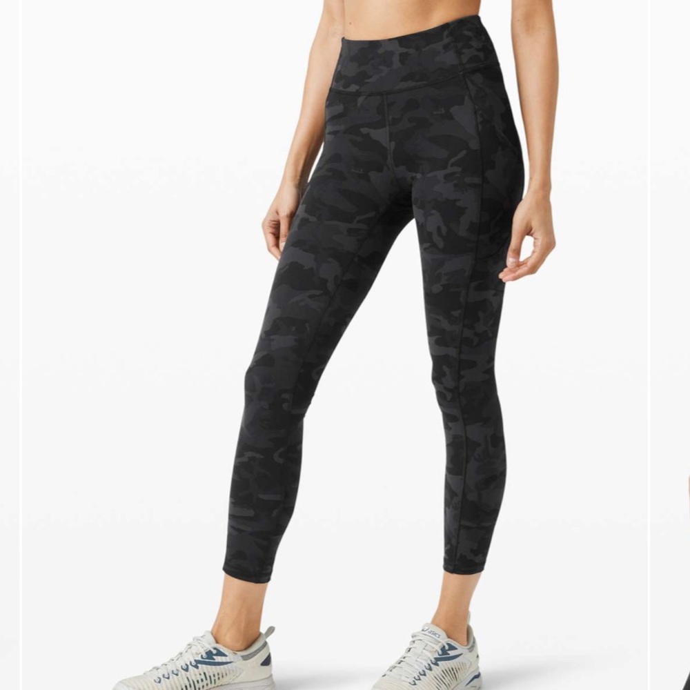 Lululemon Invigorate High-Rise Tight 25" Grey Camo Size 4